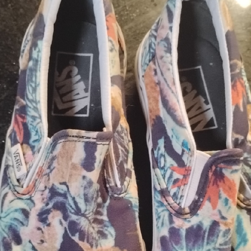 Vans Women's Colorful Patterned Slip-On Sneakers